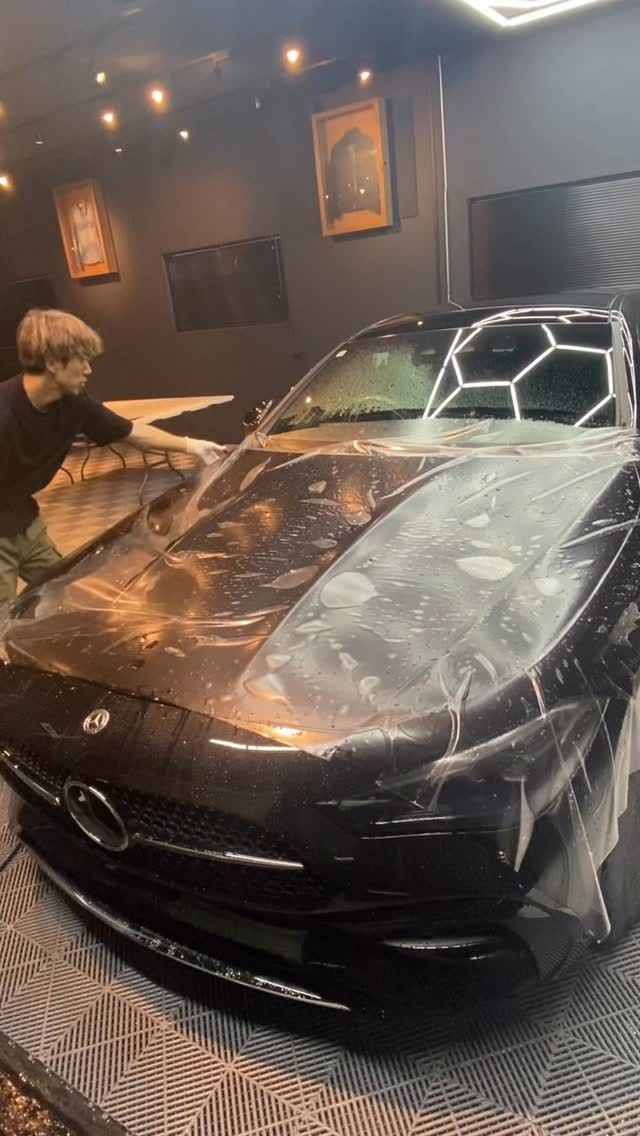 メルセデス・ベンツ CLE クーペの施工（Instagram）